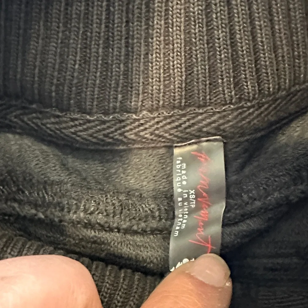 NWOT -FP Movement- Black Ribbed Women's cropped Sweater size XS - Picture 2 of 9